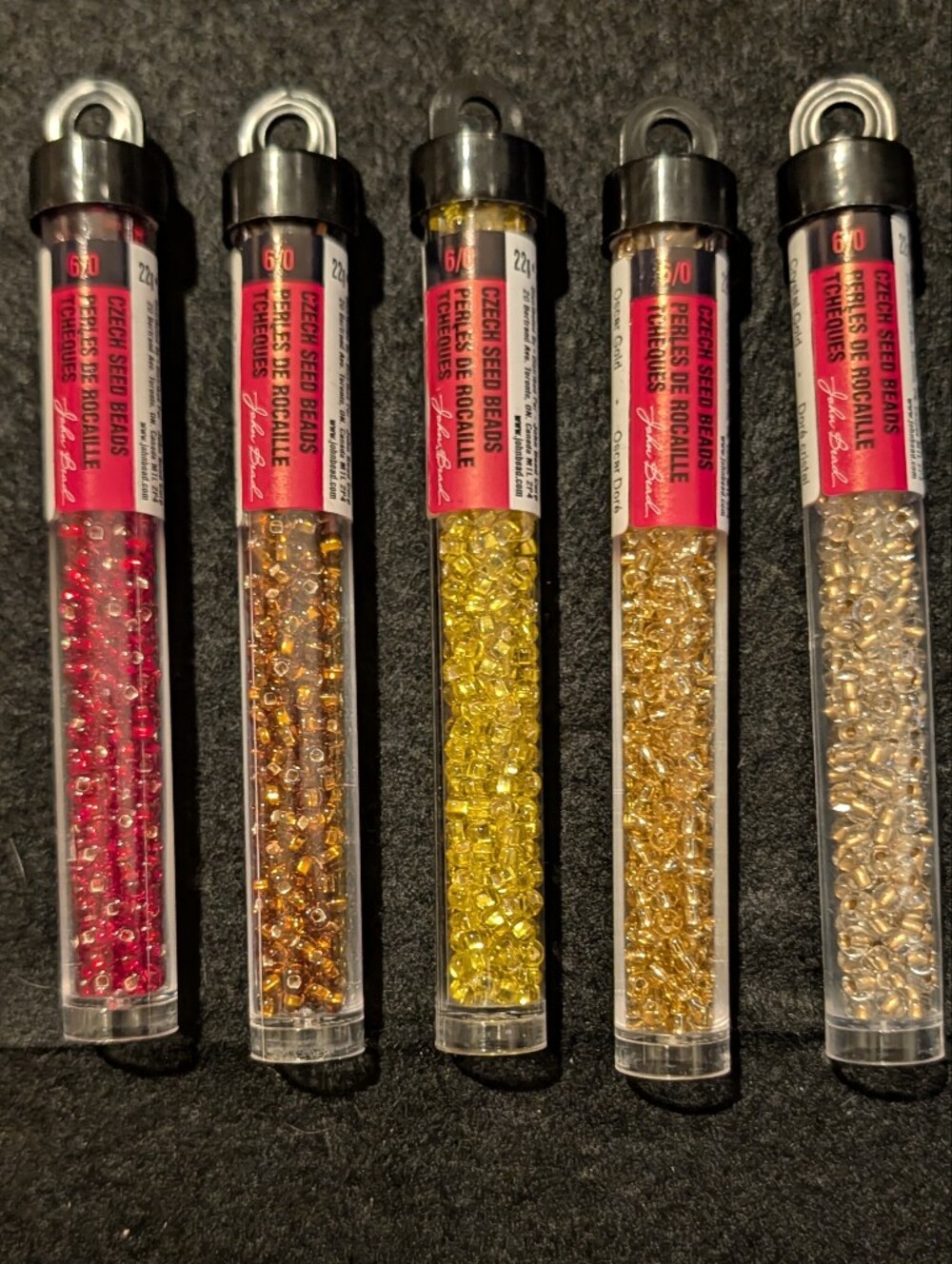 John Bead sz 6/0 Czech Glass Seed Beads 57 Tubes of Matte, Luster, Mix, SL, AB - Picture 7 of 13